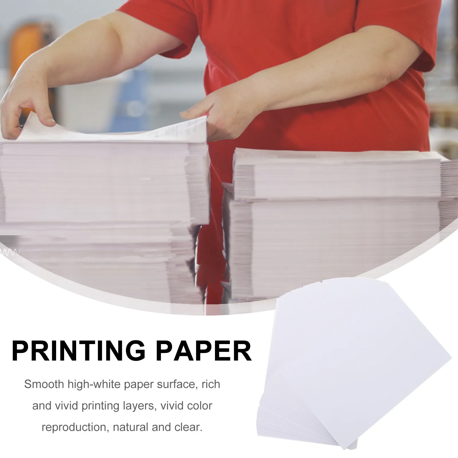 100Sheets Professional Photo Printing Paper A5 Size High Glossy Finish Neat Trimmed No Burrs for Digital Print Business Cards