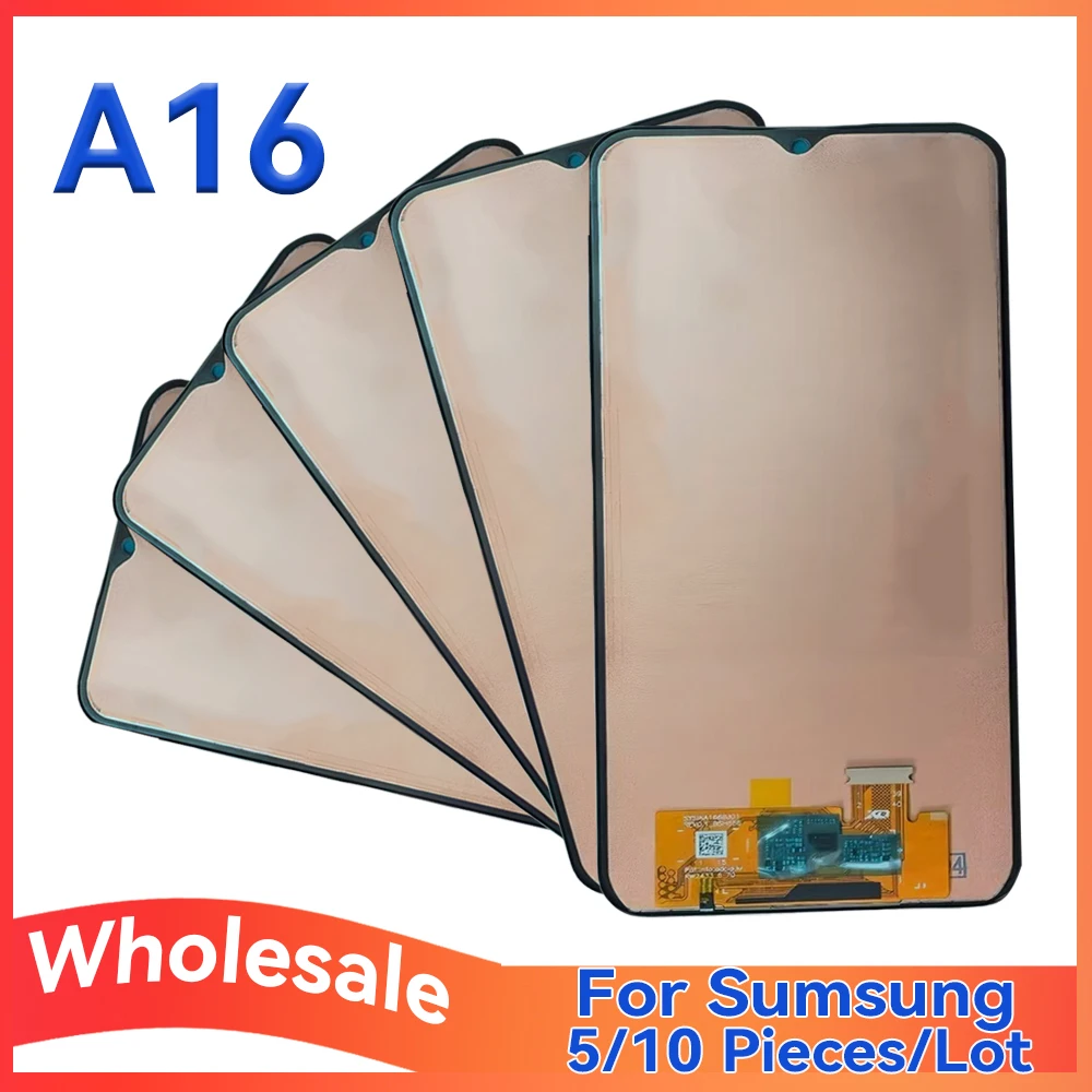 

Оптовая партия 5/10 для Samsung A16 4G 5G Экран ЖК-сенсорный дисплей в сборе для A165 A165F A166 A166B - сенсорный дисплей