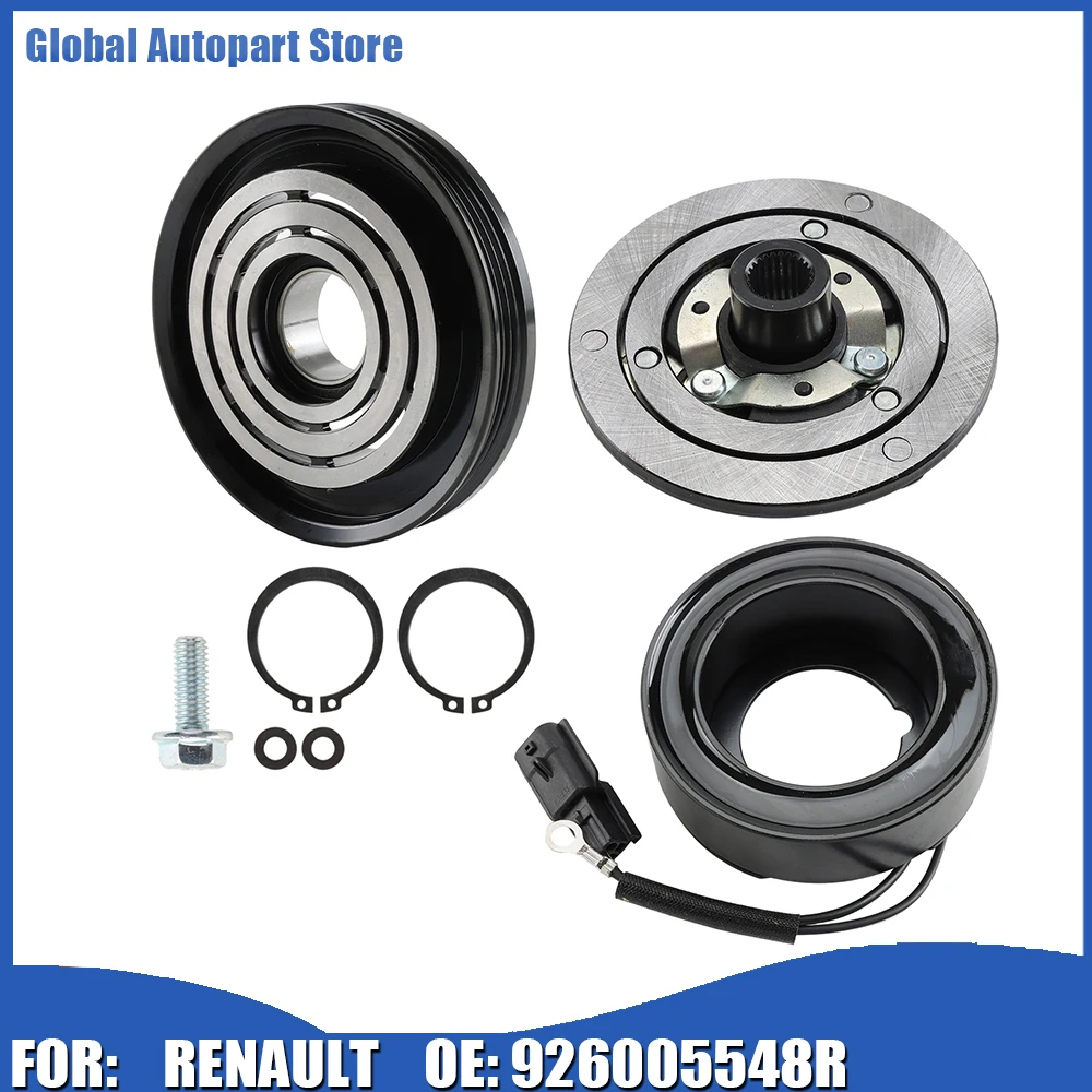 Комплект муфты компрессора кондиционера 926005548R 926006236R 10S11C для Renault Kwid 2016–2022, автомобильные аксессуары   ﻿