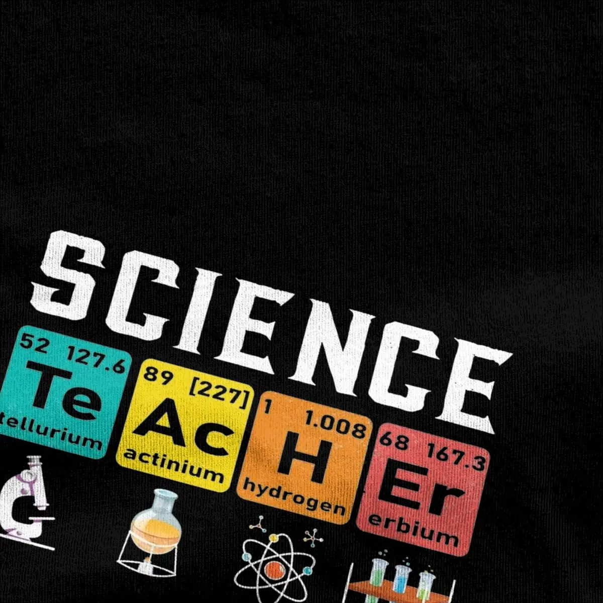 Science Teacher Elements T-Shirt Men Funny Science Chemistry Physics T Shirts Summer Harajuku Tee Shirt Design Oversized Tops