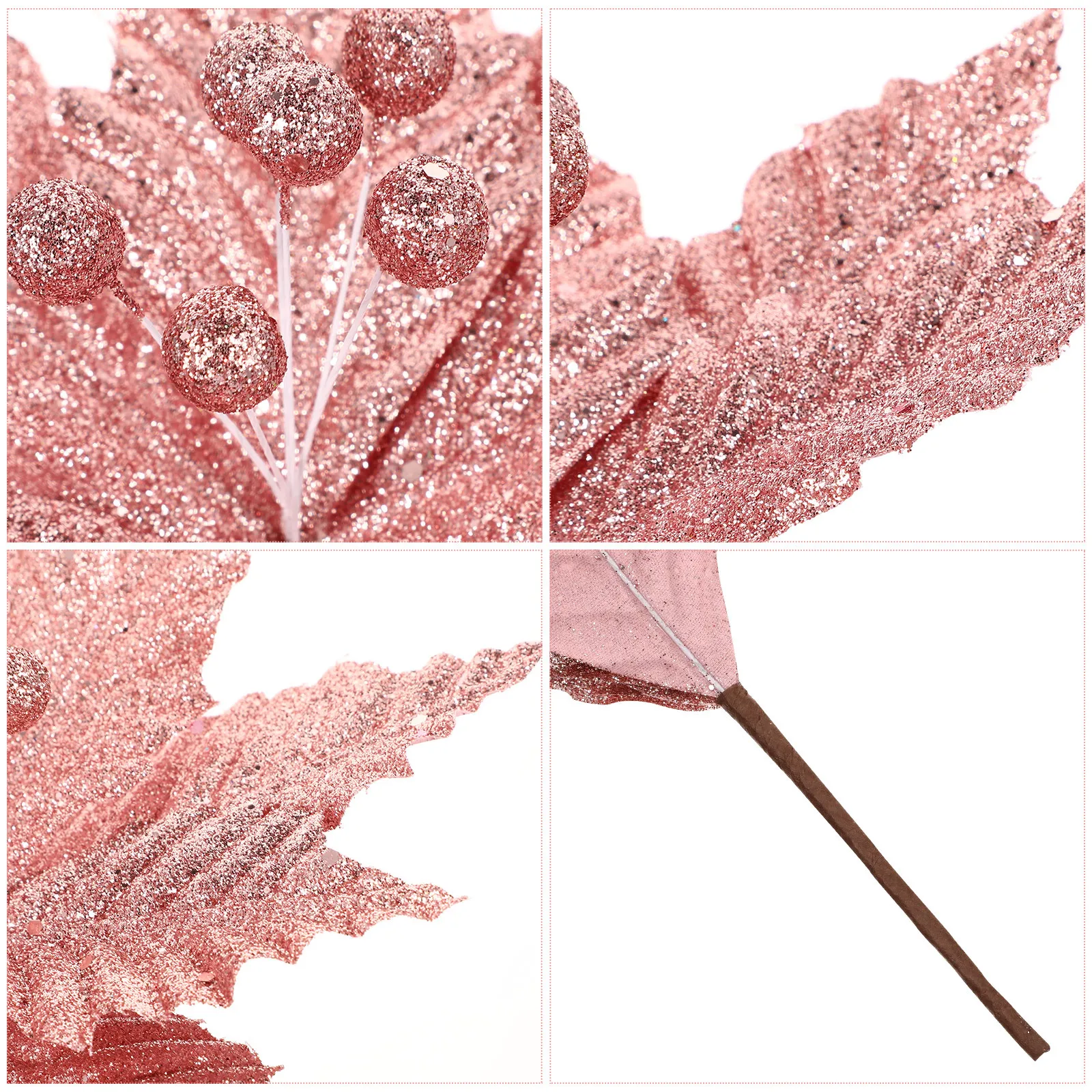 

Fake Flowers for Decoration Poinsettia Christmas Ornaments Tree Decorations Outdoor