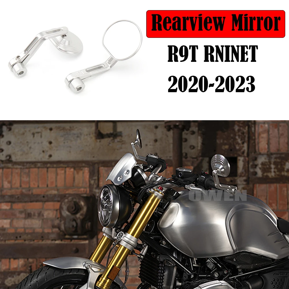 

For BMW R9T RNINET Rearview Mirrors R NineT Pure Handlebar Bar End RearView Mirrors RNINET Scrambler R NineT Urban G/S 2020-2023