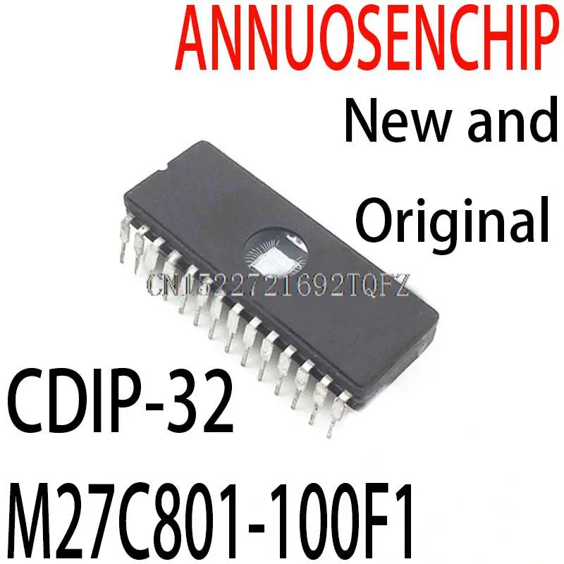 10PCS/lot New and Original M27C801 -100F1 27C801 EPROM UV 8MBIT 100NS CDIP-32 M27C801-100F1