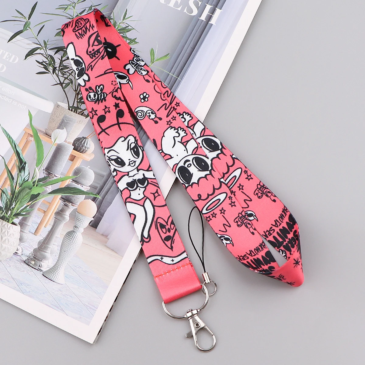 Singer Angle Lanyards for Keys Neck Strap For Card Badge Phone Keychain Key Holder DIY Hanging Rope Keyring Accessories Gifts