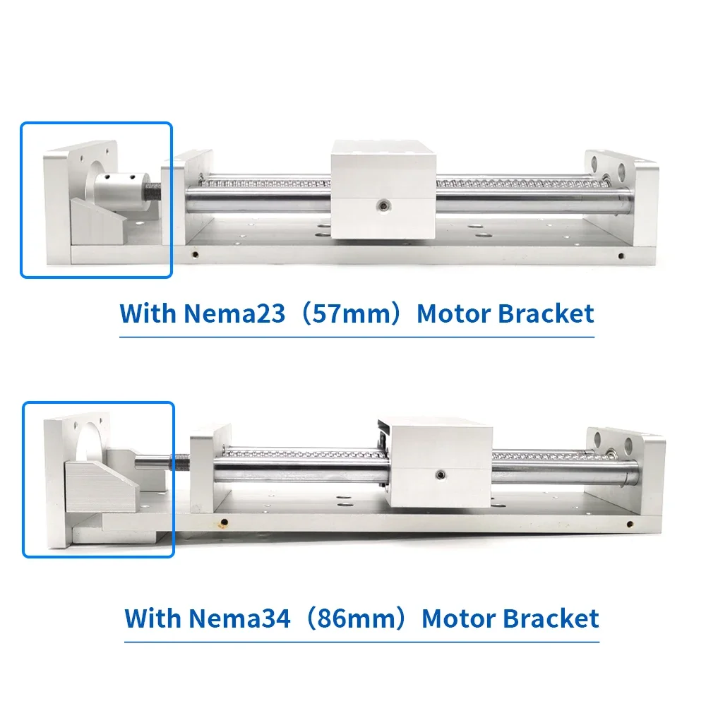 Imagem -03 - Alumínio Movimento Deslizante Tabela Cnc Router Motorizado Bola Parafuso Módulo Linear Guia Stage Eixo Xyz Cnc Sfu1605