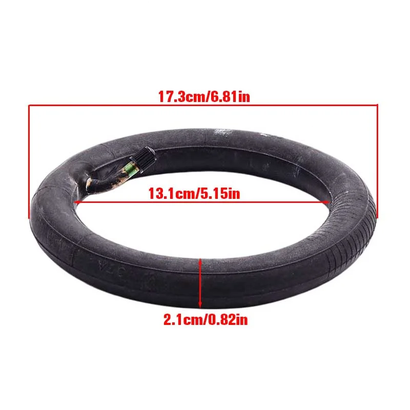 Replacement 170x35 Inner Tube, 8-Inch thickened Bent Mouth for Scooter Tire Liner