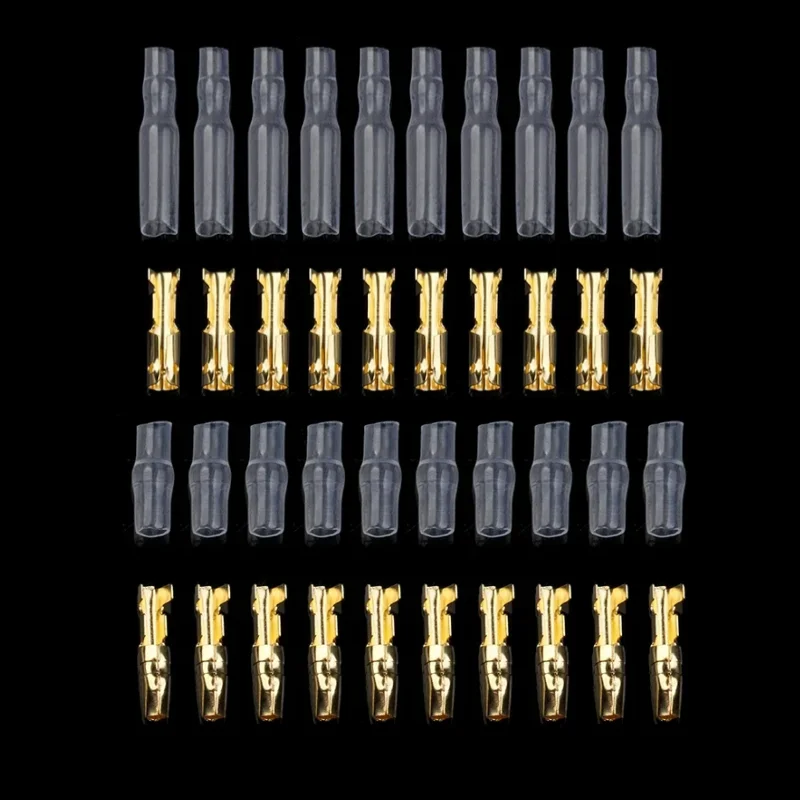 200PCS 50 Sets 3.9mm Bullet Connector Kit Fully Insulated Male Female Terminals for Motorcycle ATV Automotive Wiring