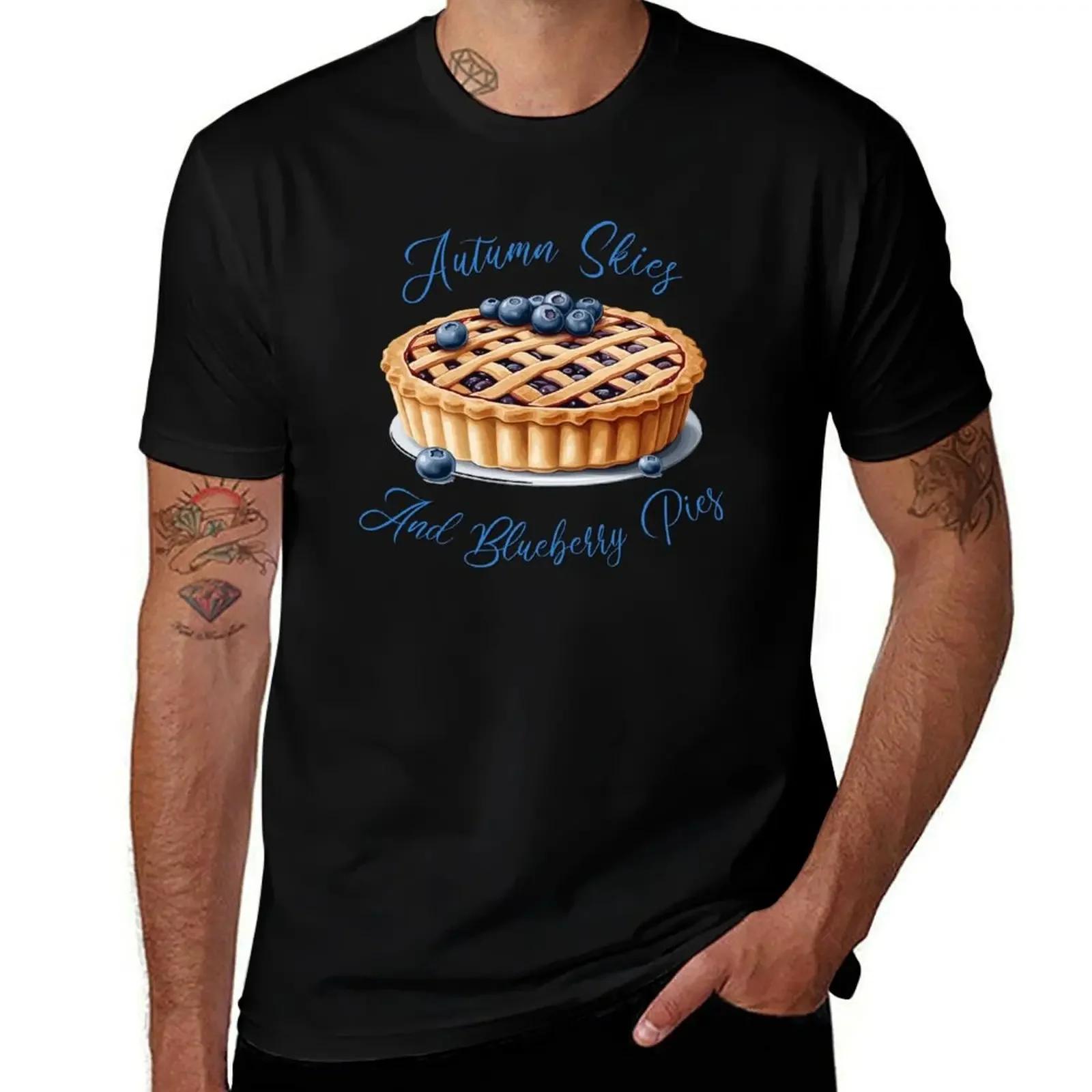 Blueberry Pie Lover Thanksgiving Dessert Design T-Shirt blanks for a boy graphic tee shirt mens funny t shirts