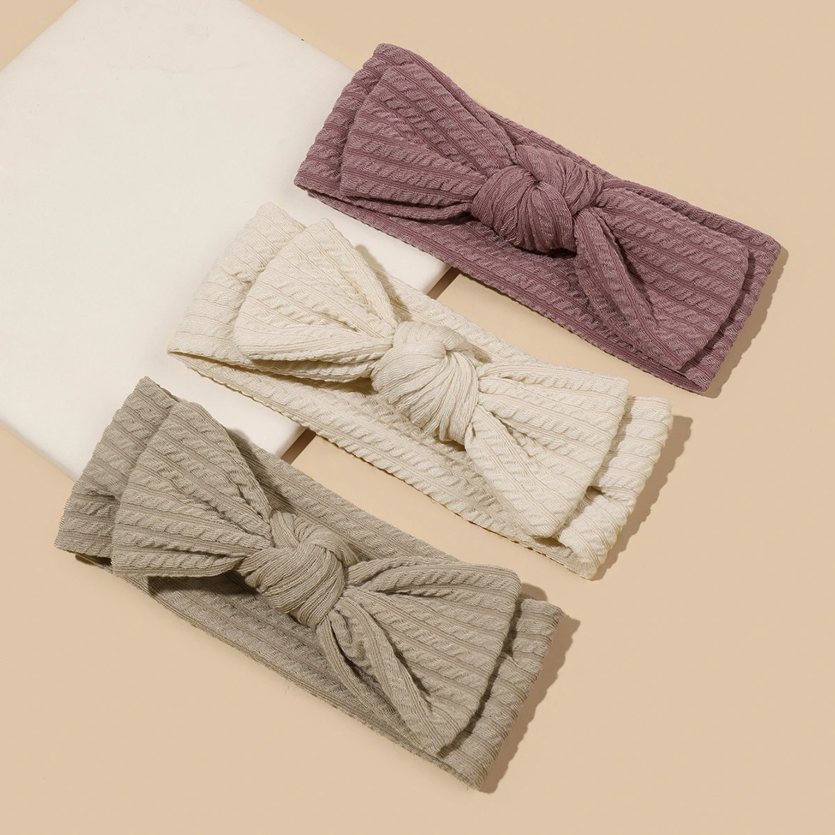 

3pcs/pack Baby Knit Bow Headbands Elastic Soft Headbands for Baby Girl Children Turban Infant Kids Hair Accessories HB416