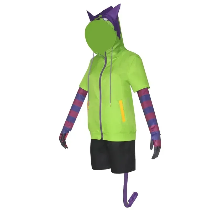 Kostum Cosplay Anime Chinen Miya SK8 The Infinity Seragam Cosplay Pakaian Olahraga Hoodie Sarung Tangan Ekor Wig Pesta Halloween Cos #     1