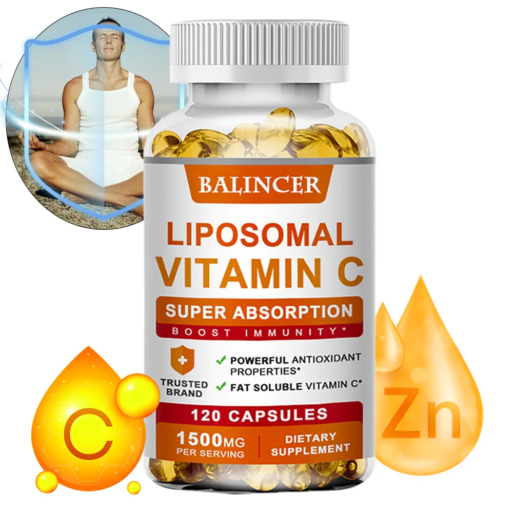 Liposomal Vitamin C Supports Antioxidant Health & Immune Function High Absorption Non-GMO Gluten Free – 120 Capsules