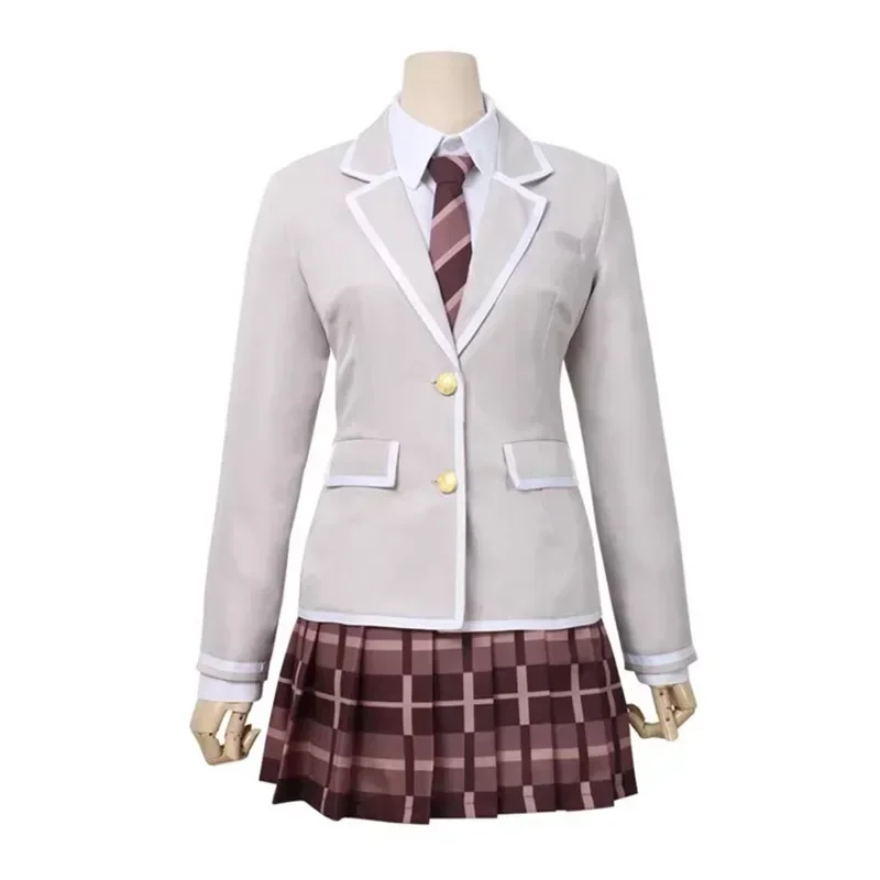 Anime BanG Dream!, BanG Dream Imai Lisa Rimiri Toyama Kasumi Traje de Cosplay para Mulheres, Japonês JK Uniforme Escolar com Peruca, Fato de Festa Kawaii, 3 ° Ano