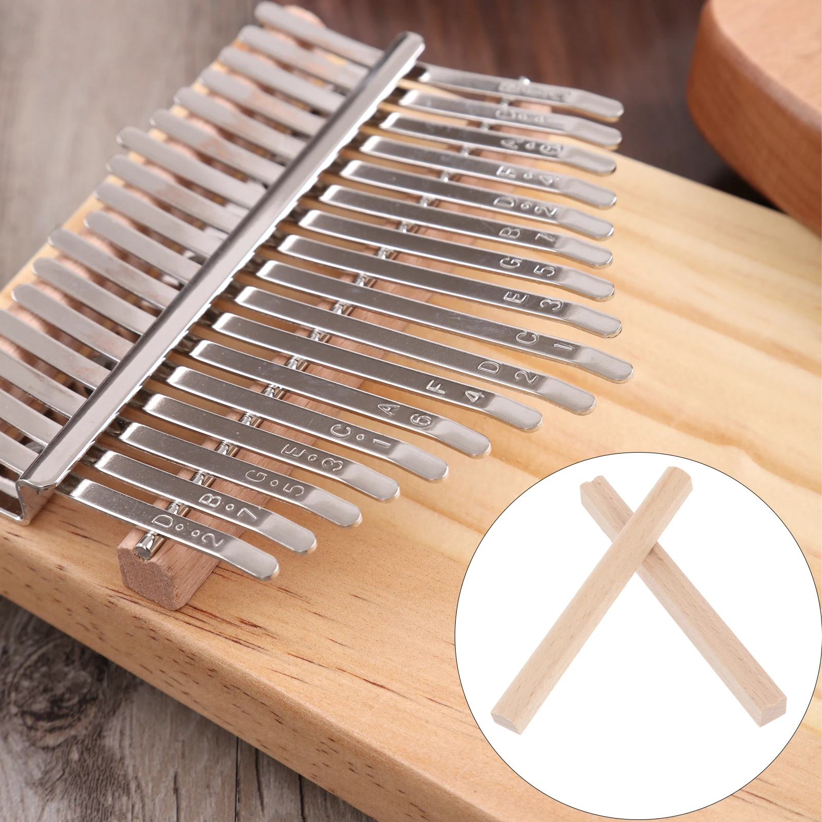 

6pcs Durable Kalimba Bridge Replacement Part Smooth Surface Easy To Carry Tool For Piano Accessories Light Brown