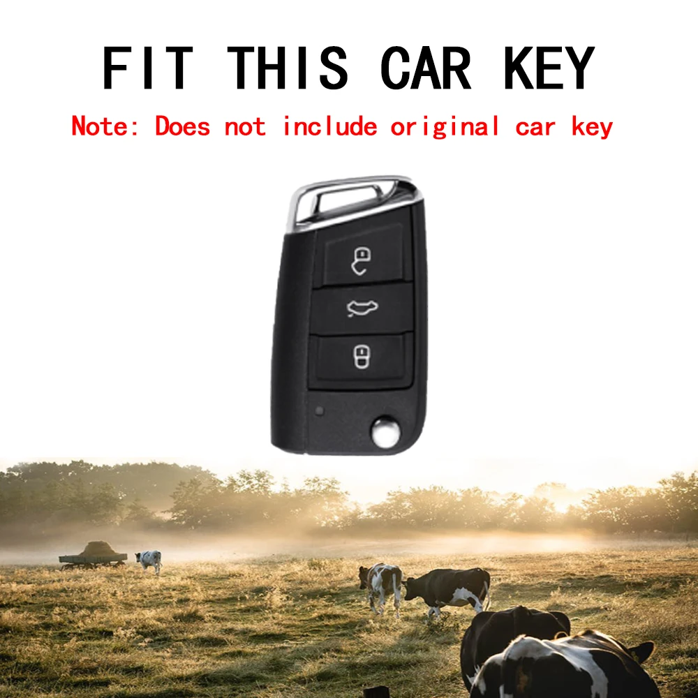 Car Key Case Cover For Volkswagen VW Golf 7 gti mk7 r Touran Skoda Octavia 3 Superb Karoq Kodiaq Seat Leon mk3 Ateca Accessories