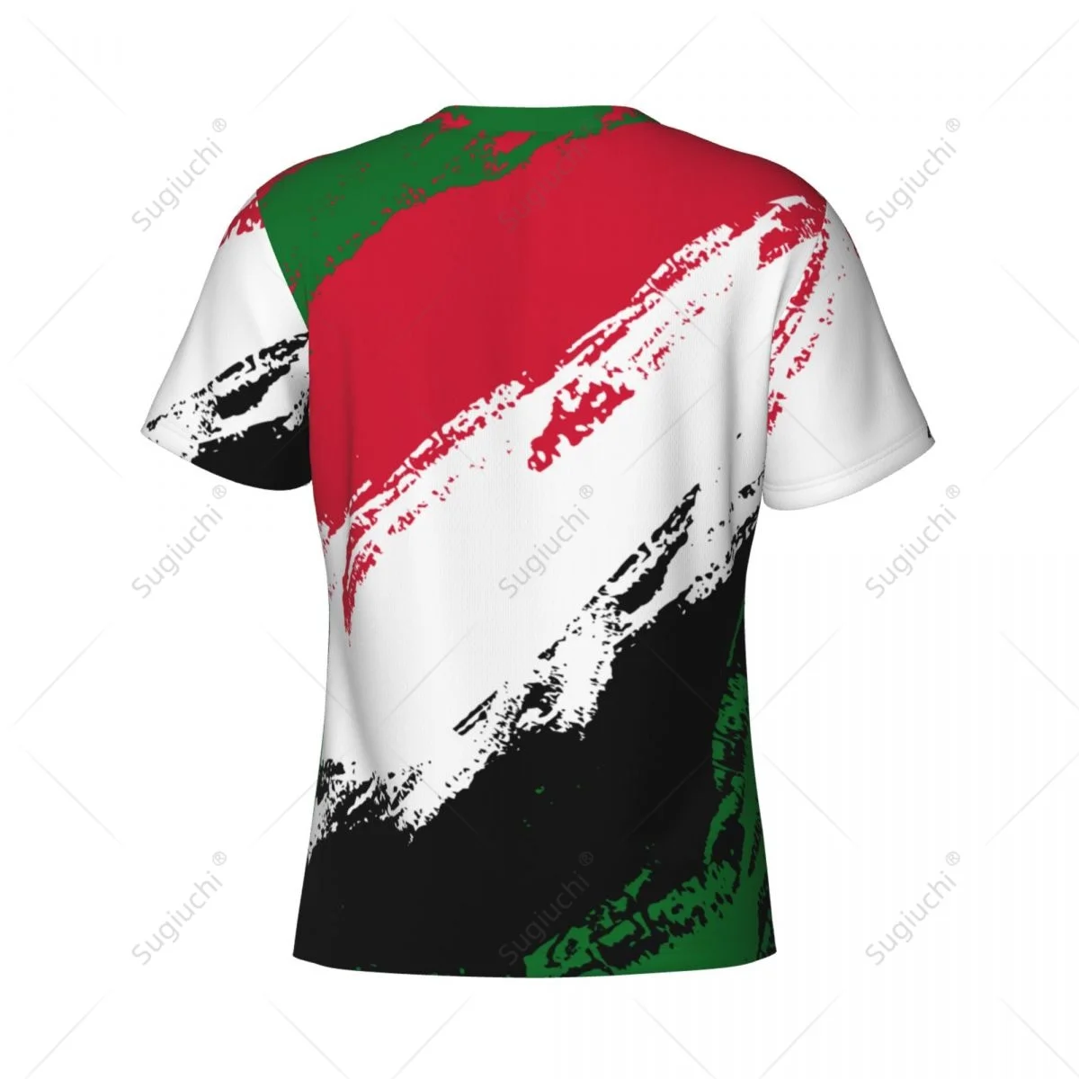 Custom Name Nunber Sudan Flag Color Men Tight Sports T-shirt Women Tees jersey For Soccer Football Fans