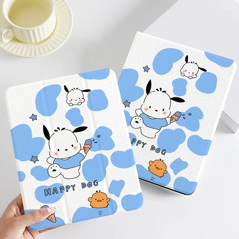 

Чехол для iPad 10-го поколения с мультяшным дизайном Pochacco, для 9-го, 8-го, 7-го поколений, 10.2 дюйма, милый силиконовый мягкий чехол, для Pro 11 дюймов, Air 4, 5, Mini 6, чехол для планшета