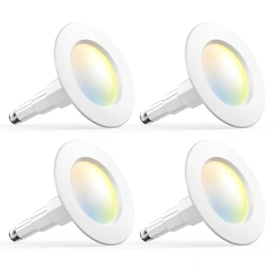 

Светодиодные встраиваемые светильники 5/6 дюймов, 5CCT, 4 шт., 12 Вт = 100 Вт, 950 лм, регулируемые, с возможностью выбора цветовой температуры 2700K/3000K/4000K/5000K/6000K, диммируемые.