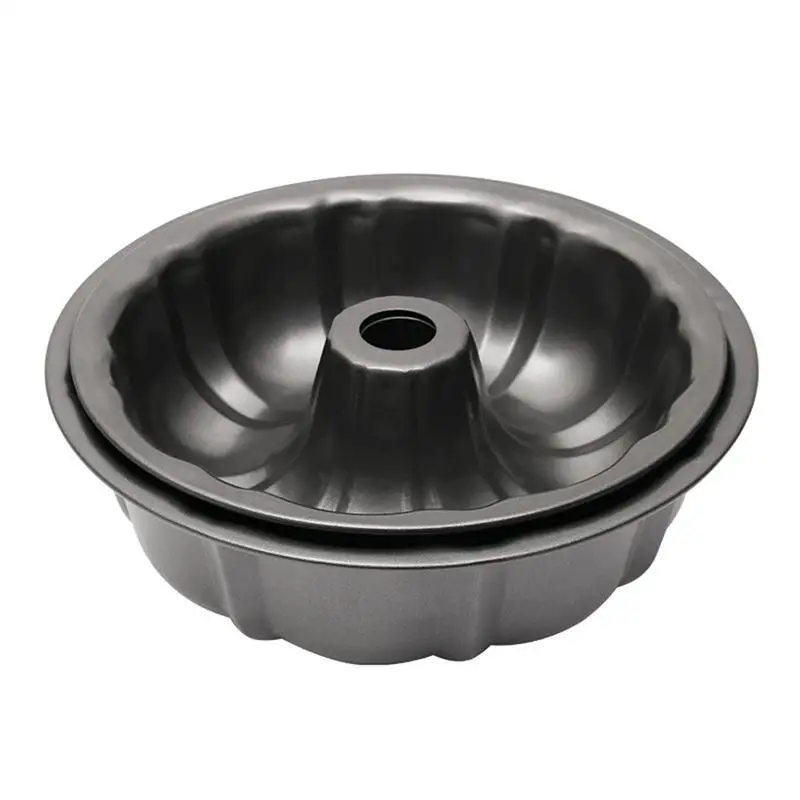 Fluted Cake Pan Round Baking Pan Bakeware Tool Bread Pan Breads Mold Kitchen Accessory For Cake Brownie Jelly Bread