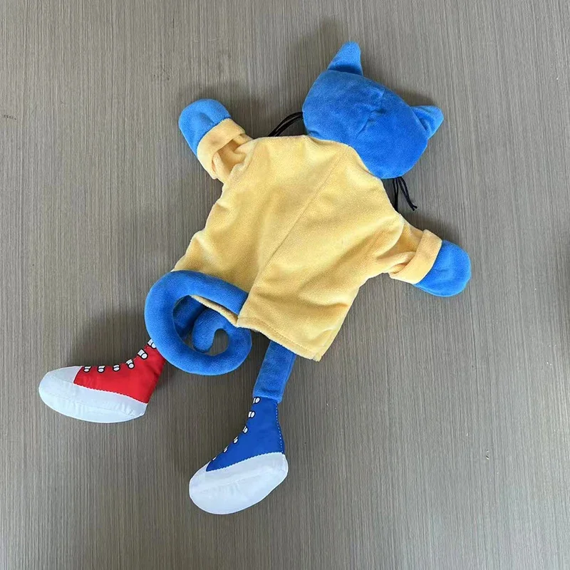 Nuevo 30cm Pete el gato marioneta de mano de felpa niños suave espectáculo de conversación accesorios de fiesta muñeca de Navidad juguetes de peluche regalo para niños