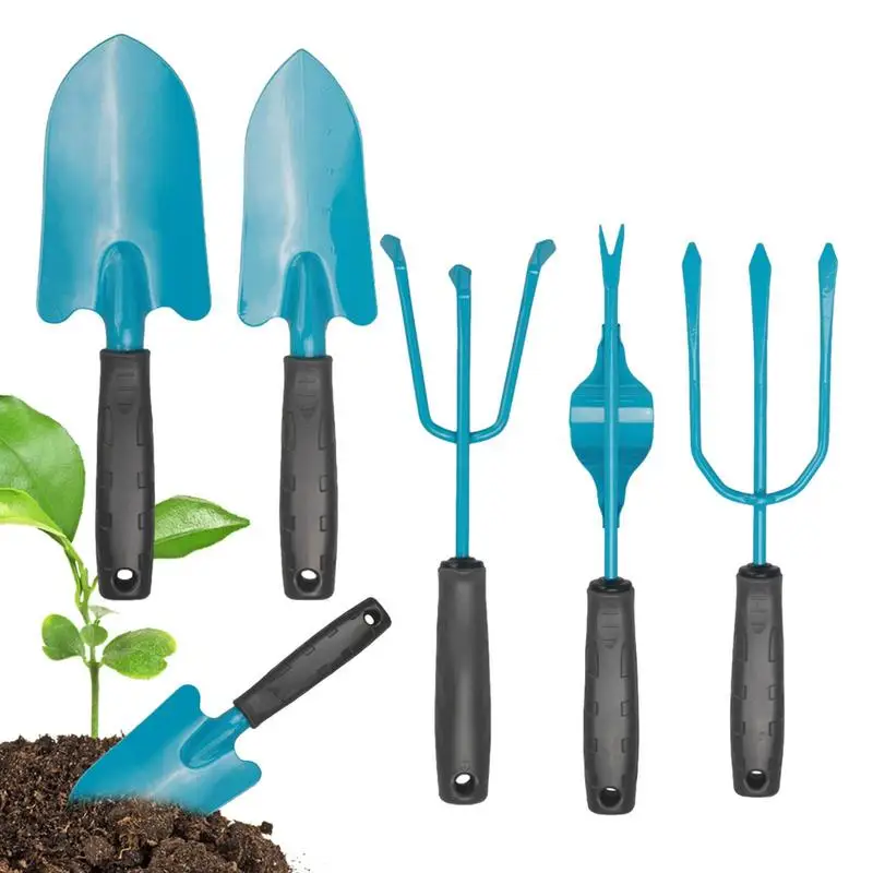 

Gardening Tools For Gardening 5pcs Garden Tools Heavy Duty Garden Shovel Rake Weeder With Ergonomic Non-Slip Handles For Small