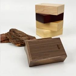 3.15x2x0.98inch Solid Wood Storage Boxes with Sliding Top for For Small Items Ring or Gift Box USB Commemorative Storage Case