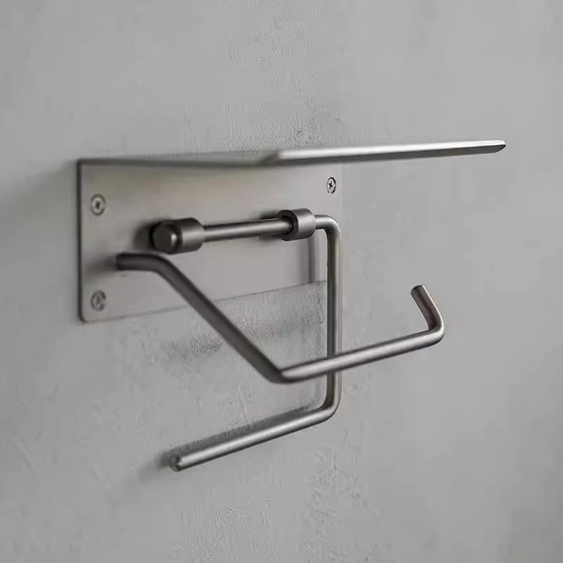 Rust-Proof Toilet Paper Holder Luxury Bathroom Tissue Dispenser Creative Kitchen Towel Storage Shelf Modern Spare Roll Organizer