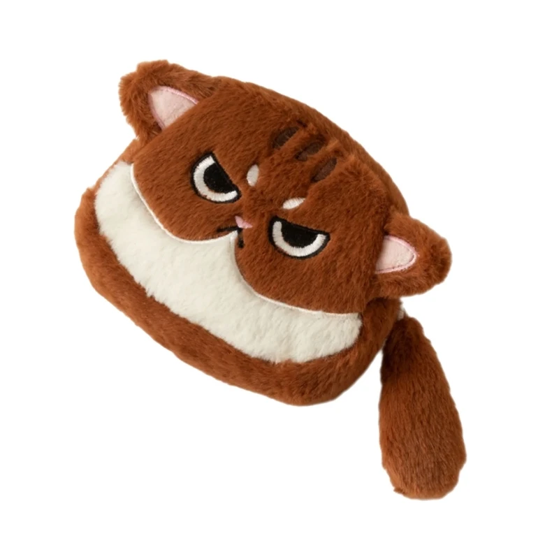 

A3PE Plush Coin Purse Ladies Makeup Bag Cats Shaped Coin Change Purse Gifts