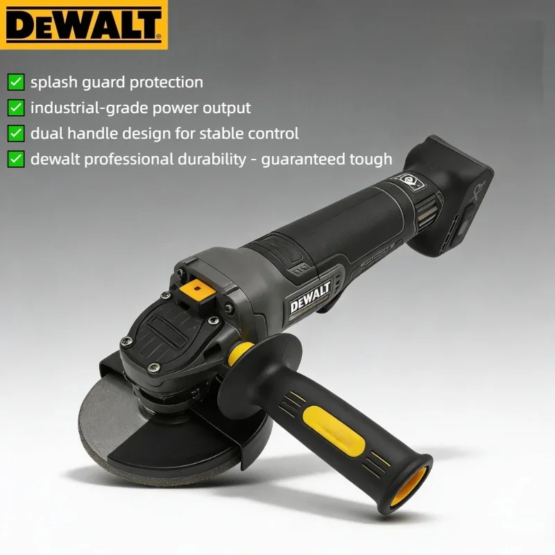 DEWALT DCG406 125mm flat head angle grinder bare machine tool cutting machine brushless lithium battery tools