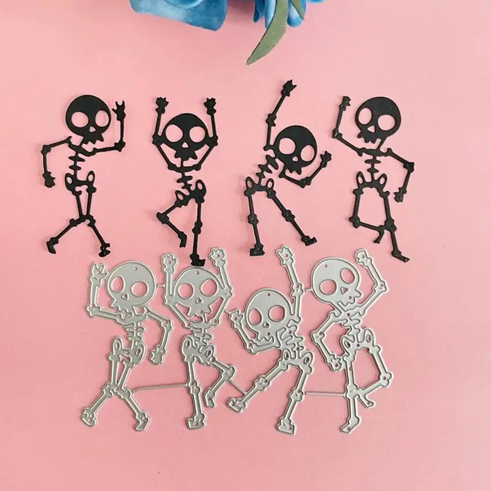 Halloween Skeleton Skull Decoration Metal Cutting Dies DIY Scrapbook Paper Cards Embossing Craft Die Cut Handmade Craft