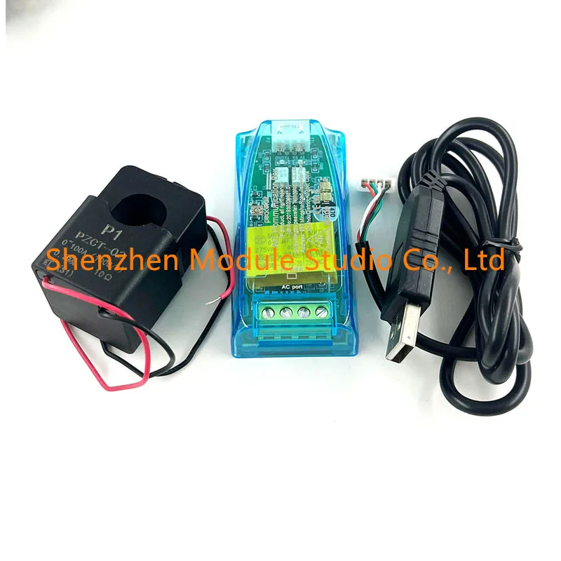 PZEM-004T  Communication Module TTL Modbus-RTU Power Meter Kwh Meter AC Single Phase 100A Electric Volt Amp