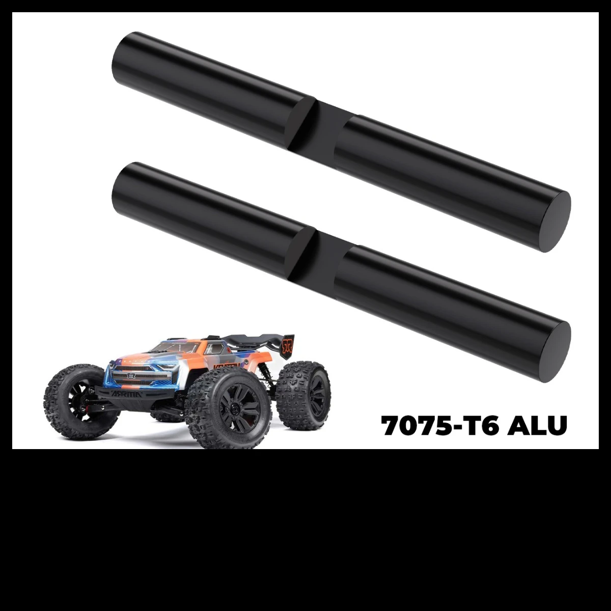 GPM 1/8 KRATON 6S EXB V2 V6 / NOTORIOUS 6S V6 4140 CARBON STEEL CROSS SHAFTS FOR 29MM DIFF CASE