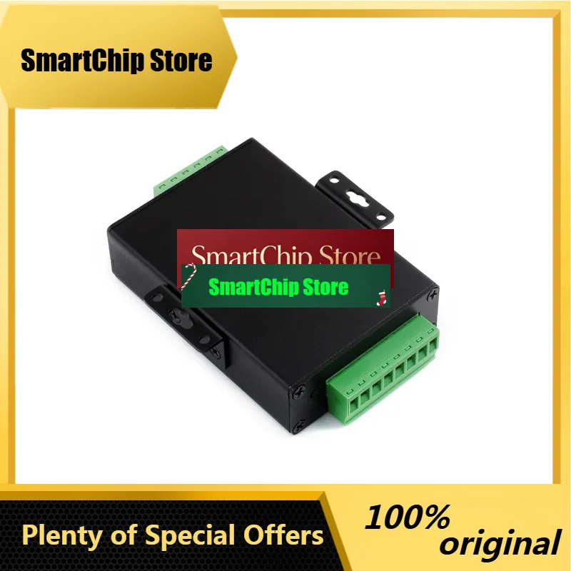 SmCp4-RS485 To RJ45 Ethernet Serial Server, 4 Channels RS485 Operation, Rail-Mount Industrial Isolated Serial Module,