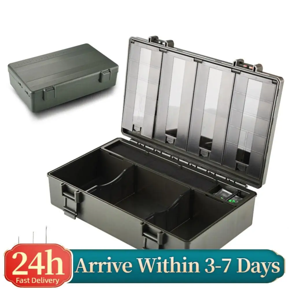 

Carp Fishing Box Fishing Tackle Box Fishing Accessories Tool Storage Box Fish Hook Lure Fake Bait Box Fishing Tackle Accessories