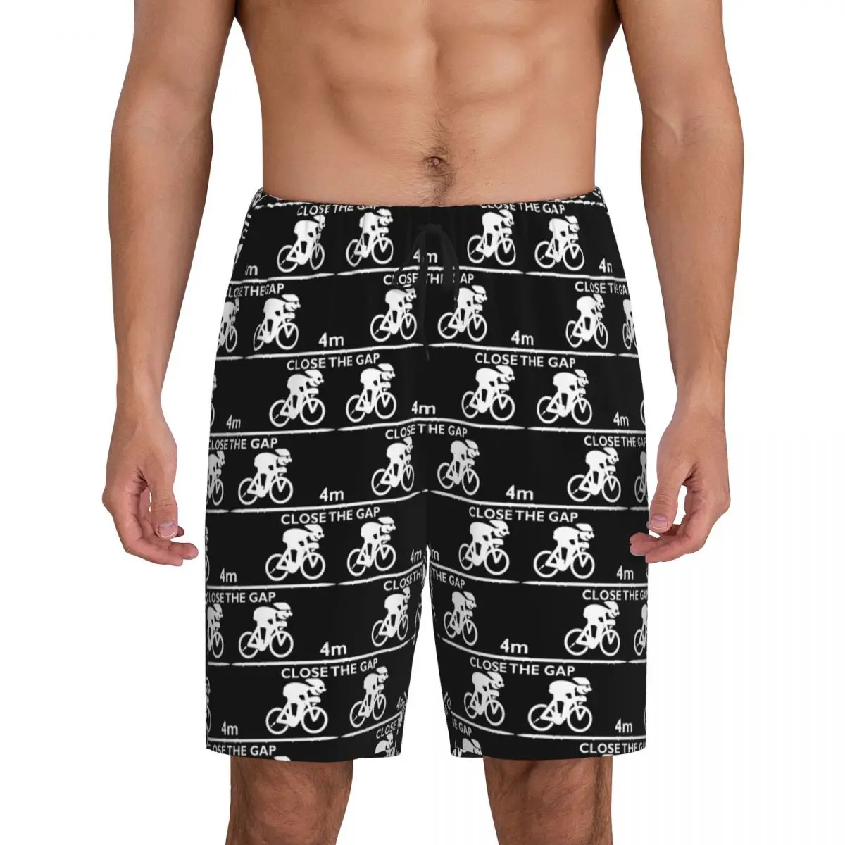 

Custom Zwift Close The Gap Short Pajama Pants Men Sleepwear Sleep Lounge Bottom Shorts Sleeping Pants