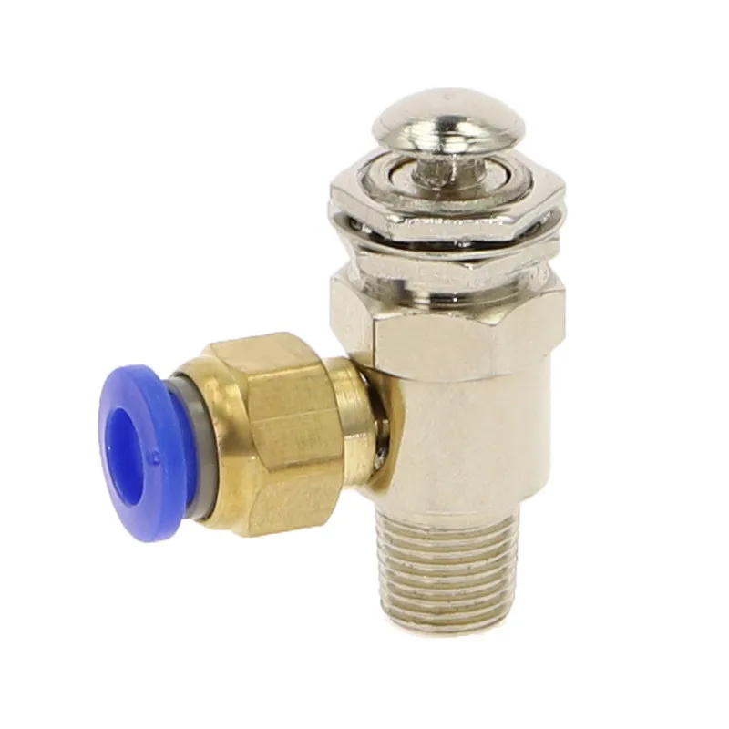 

TAC-2P 2 Position 2 Way M5 Female 1/8 Male Thread Air Pneumatic Mechanical Valve Self-reset Button Switch