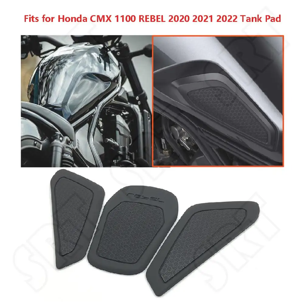 

Fits for Honda CMX 1100 REBEL CMX1100 Rebel1100 2020 2021 2022 Motorcycle TankPads Tank Side Traction Pad Knee Grips Gas Pad