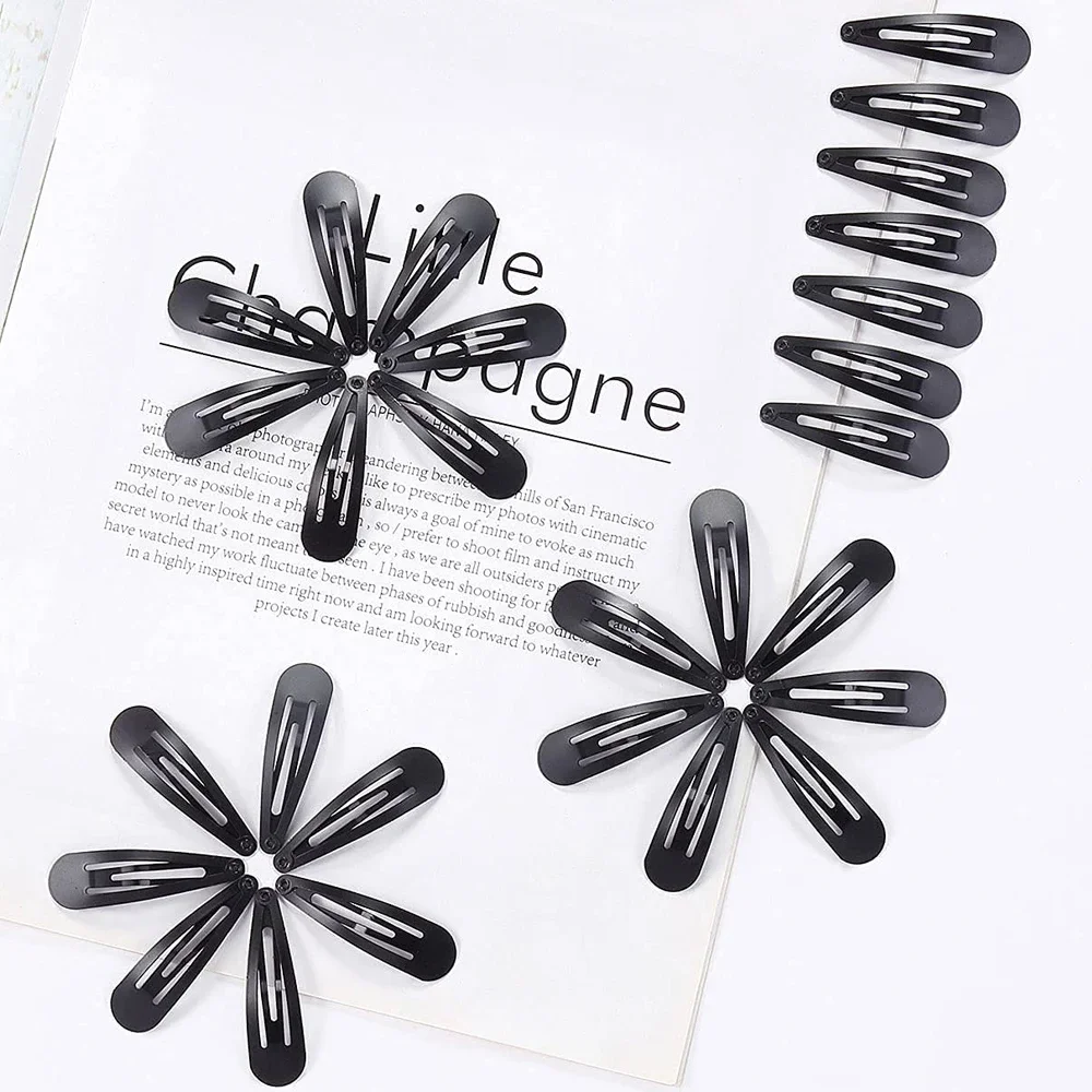 40Pcs 5cm Hair Clips Women\'s Hair Clips Barrettes Clip Pins Metal Cute Snap Alligator BB Hairpins Women Accessories Styling Tool