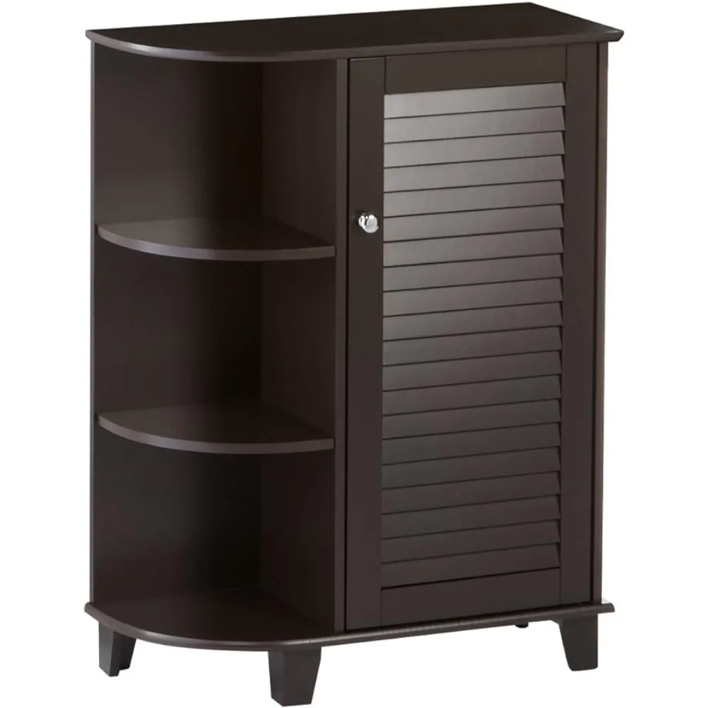 

Floor Cabinet Bathroom Cabinets Espresso Freight Free Shelf Furniture Storage Home