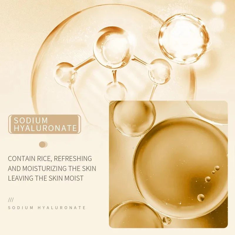 BIOAQUA الأرز الأبيض اشراق كريم وجه ترطيب حمض الهيالورونيك جوهر ترطيب ثبات كريم وجه العناية بالبشرة