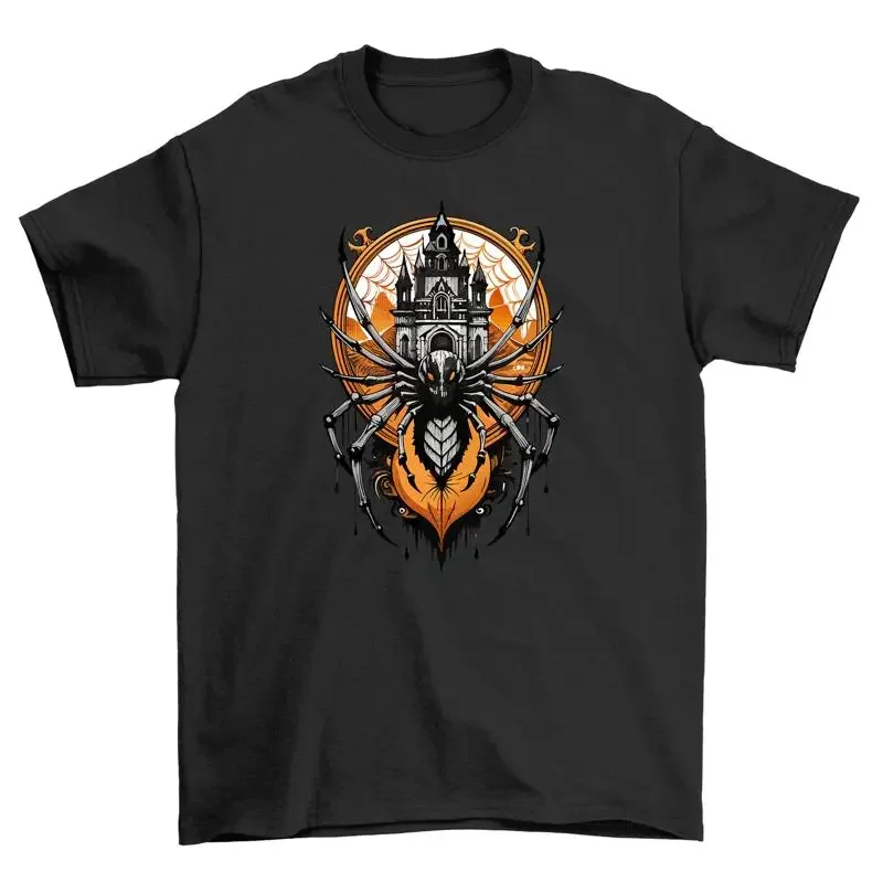 Spider Frights Halloween_222 T shirt Funny Arachnophobia Alert Print