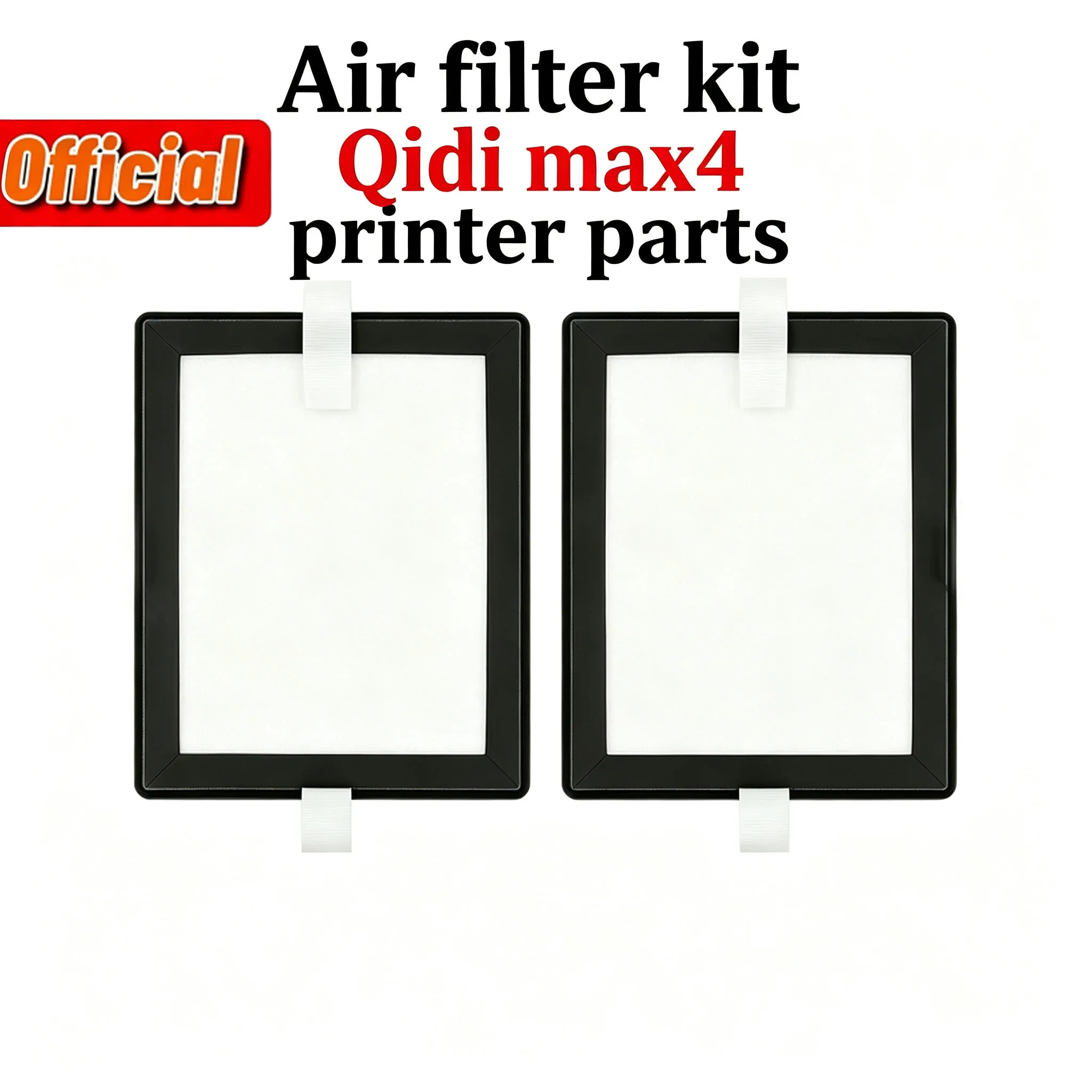 Smoke Odor Removal Activated Carbon Filter Fit QIDI MAX4 Printer, Replacement Air Filtration Maintenance Parts