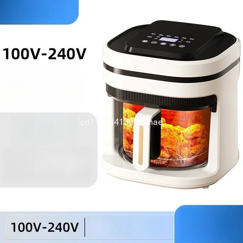 5L Air Fryer with Glass Basket, 110V-230V 50Hz Large Capacity Electric Fryer Oven