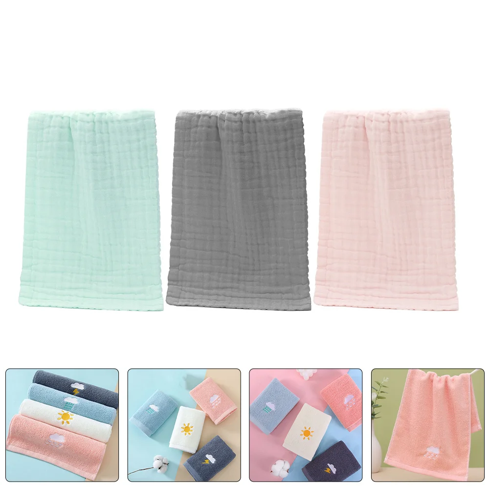 

4 шт., длинные хлопковые детские полотенца, мягкие ультравпитывающие быстросохнущие мочалки, банные полотенца для лица, тряпки для отрыжки, товары для новорожденных