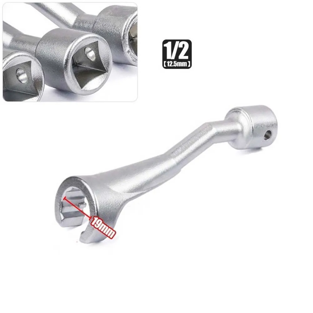 1 Stück 1/2 Zoll Antrieb Diesel-Einspritzleitung Steckschlüsselsatz 14mm 17mm 19mm Offener Bi-Hex-Schlüssel für die Demontage von Kraftstoffeinspritzpumpen – Detail 27