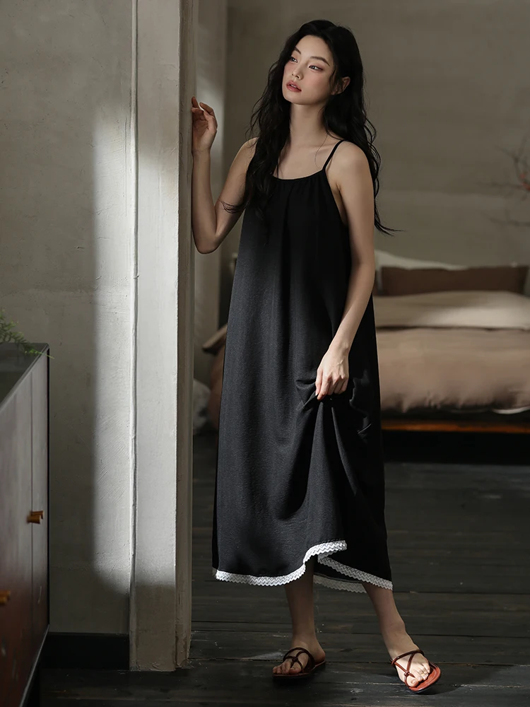 レディース綿ナイトガウン夏薄綿ホーム服大きいサイズのドレス胸パッド付きパジャマガウンカジュアルホームスタイル