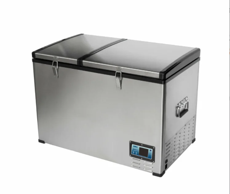 

BCD Stainless Steel Caravan Compressor DC Car Fridge 80L Freezer 12V Truck Refrigerator For Milk Cooling