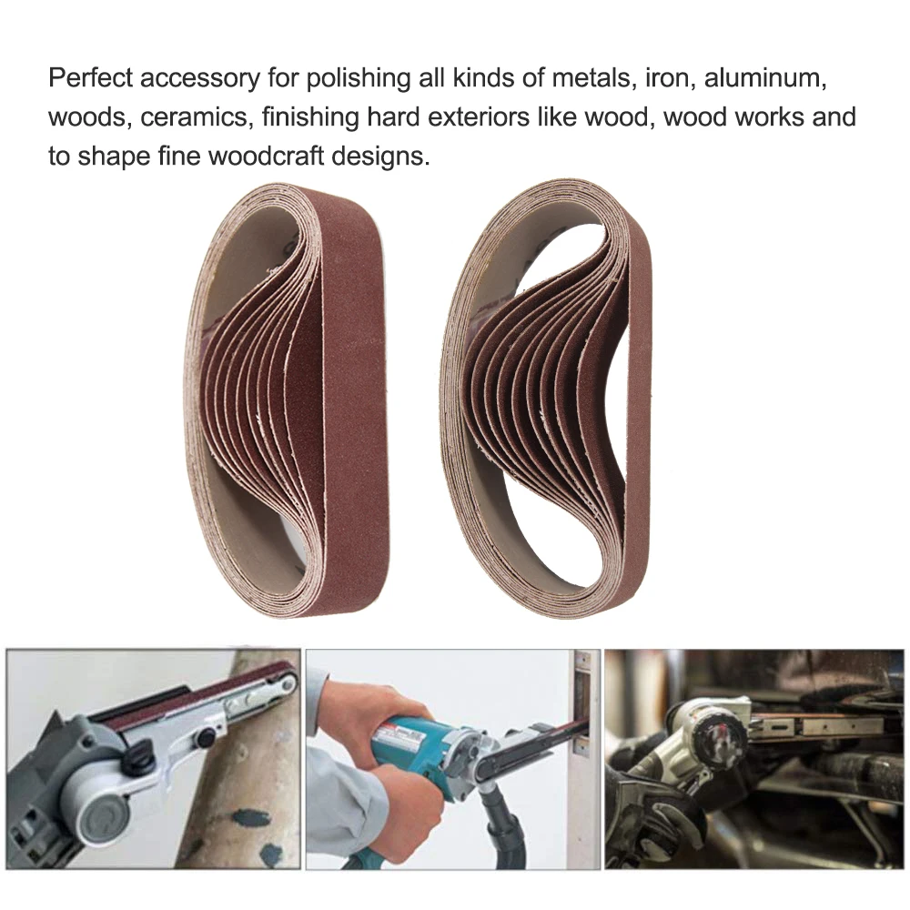 

30x330mm Abrasive Sanding Belts 800 Grit Sanding Grinding Polishing Tools for Sander Power Rotary Tools 3*33 sanding belts