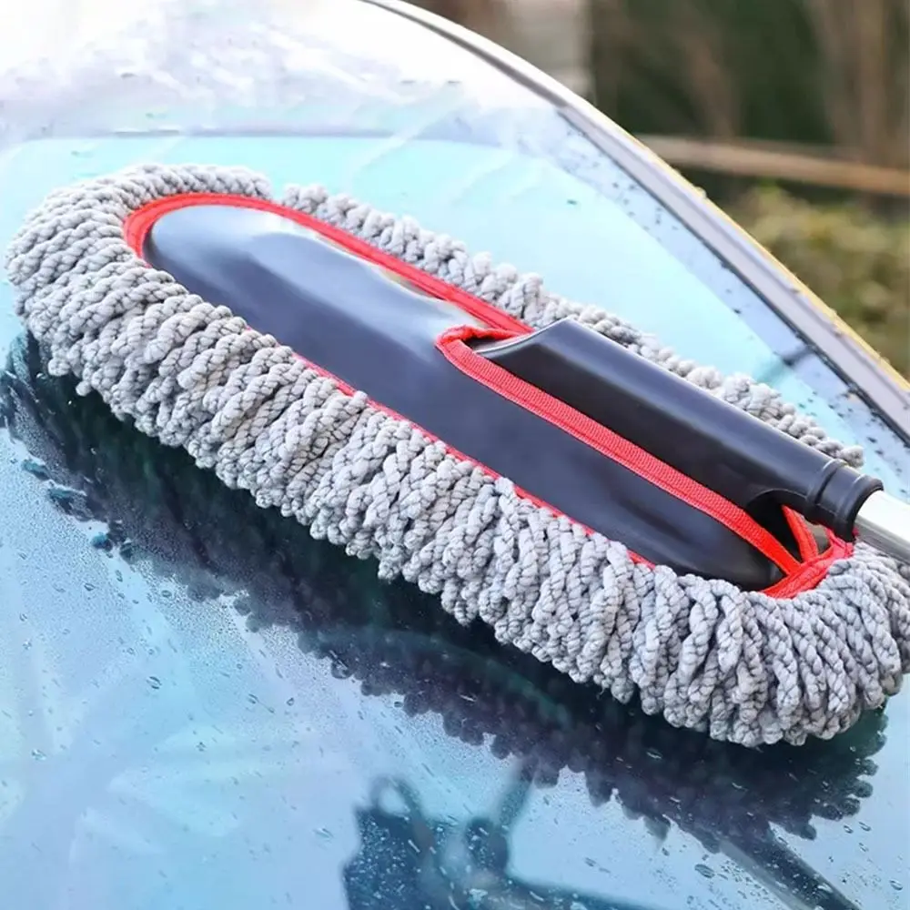 

Durable Adjustable Telescopic Car Cleaning Tools Microfiber Home Clean Car Dust Mop Dust Removal Duster Washing Brush