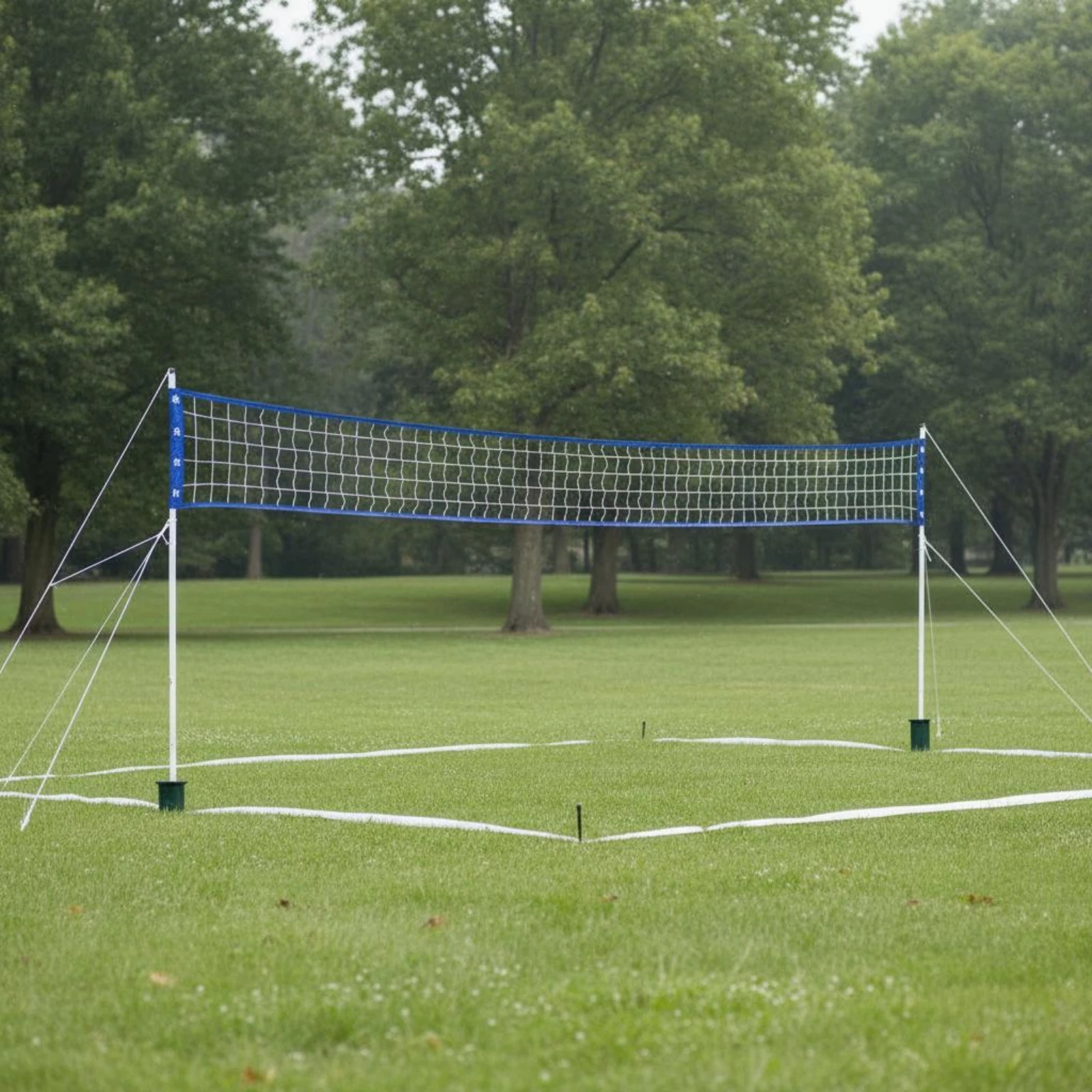 Beach Volleyball Net Set Quick Fold Beach Volleyball Kit Sports Equipment Easy to Carry Long-Lasting for Grass