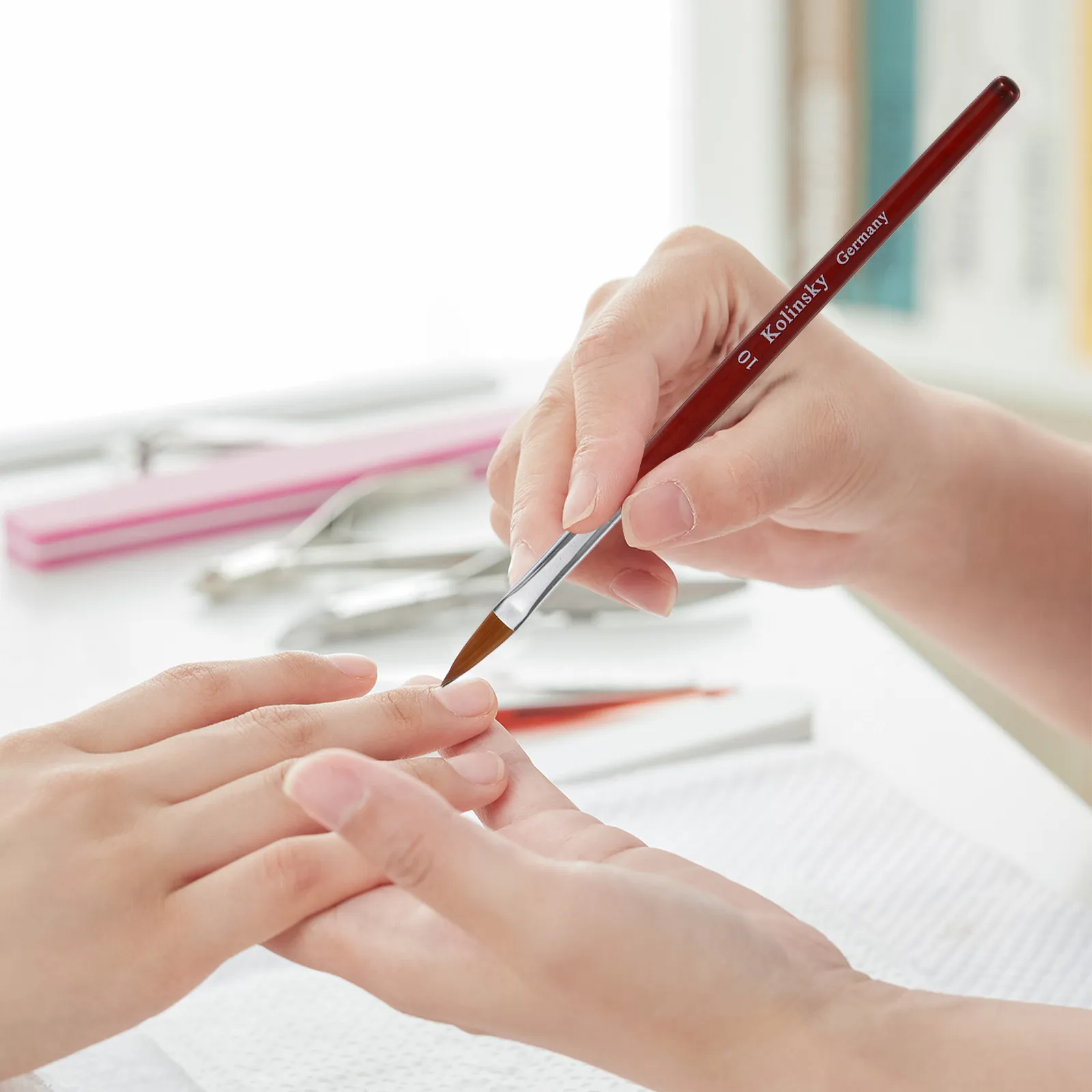 

Nail Art Pen Brush Set for Professional and DIY Manicure Designs on Natural Acrylic False Nails - Nail Art Supply Tool Accessory